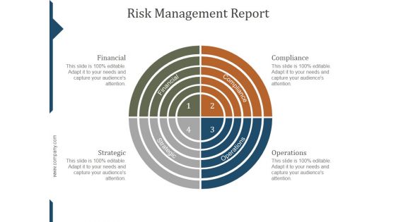 Risk Management Report Template Ppt PowerPoint Presentation Slide Download