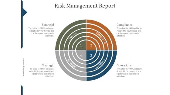 Risk Management Report Template Ppt PowerPoint Presentation Slide Download