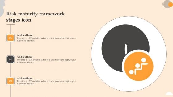 Risk Maturity Framework Stages Icon Formats PDF