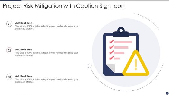 Risk Mitigation Icon Ppt PowerPoint Presentation Complete Deck With Slides