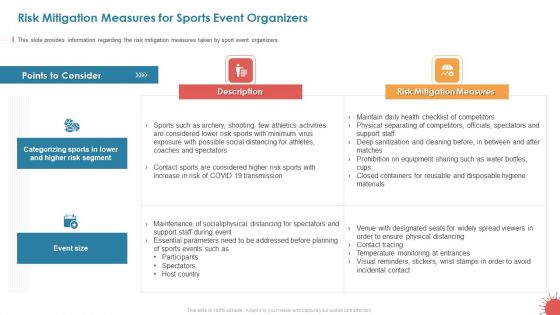 Risk Mitigation Measures For Sports Event Organizers Download PDF