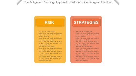 Risk Mitigation Planning Diagram Powerpoint Slide Designs Download