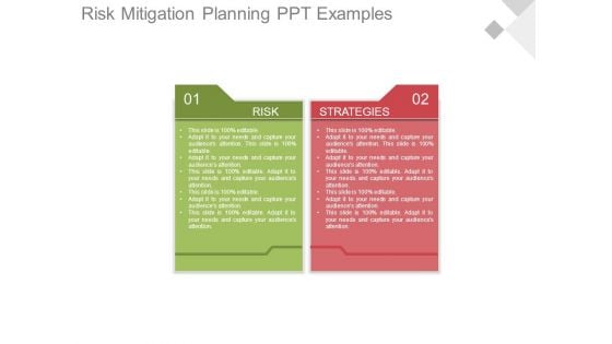 Risk Mitigation Planning Ppt Examples