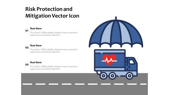 Risk Protection And Mitigation Vector Icon Ppt PowerPoint Presentation Icon Infographic Template PDF