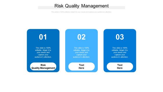 Risk Quality Management Ppt PowerPoint Presentation Inspiration Files Cpb