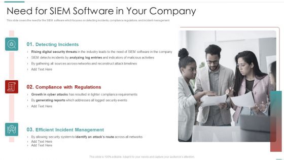 Risk Recognition Automation Need For Siem Software In Your Company Ppt Styles Gridlines PDF