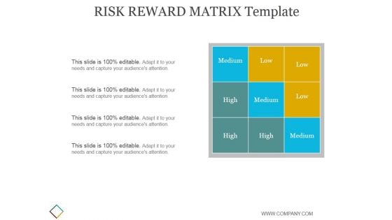 Risk Reward Matrix Template 2 Ppt PowerPoint Presentation Good