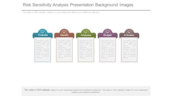 Risk Sensitivity Analysis Presentation Background Images