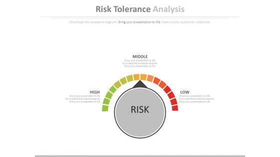 Risk Tolerance Analysis Ppt Slides