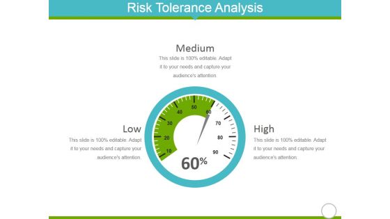 Risk Tolerance Analysis Template 1 Ppt PowerPoint Presentation Gallery Design Templates