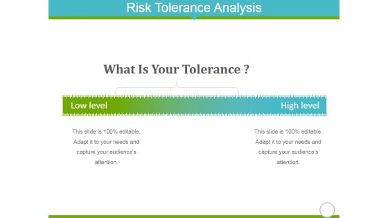 Risk Tolerance Analysis Template 2 Ppt PowerPoint Presentation Infographic Template Picture