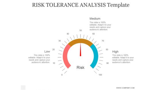 Risk Tolerance Analysis Template Ppt PowerPoint Presentation Example