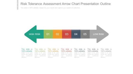 Risk Tolerance Assessment Arrow Chart Presentation Outline