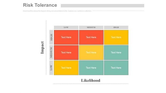 Risk Tolerance Matrix Ppt Slides