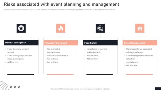 Risks Associated With Event Planning And Management Stakeholder Engagement Plan For Launch Event Sample PDF