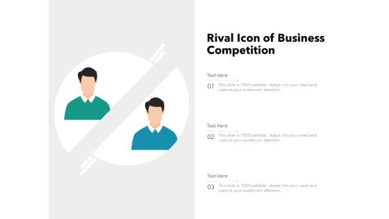 Rival Icon Of Business Competition Ppt PowerPoint Presentation Gallery Summary PDF