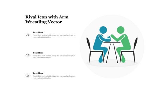 Rival Icon With Arm Wrestling Vector Ppt PowerPoint Presentation File Graphic Images PDF