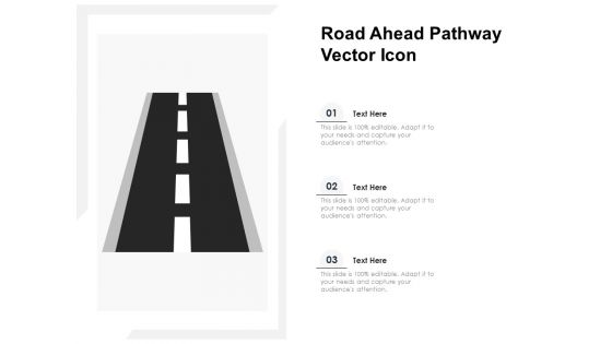 Road Ahead Pathway Vector Icon Ppt PowerPoint Presentation Icon Professional PDF