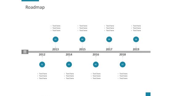 Roadmap 2012 To 2019 Ppt PowerPoint Presentation Styles Slides