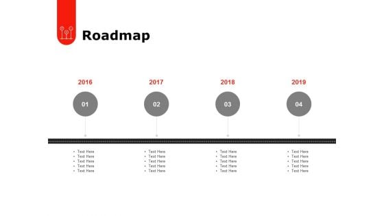 Roadmap 2016 To 2019 Ppt PowerPoint Presentation Icon Mockup