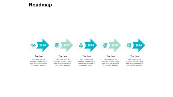 Roadmap 2016 To 2020 Ppt PowerPoint Presentation Summary Influencers