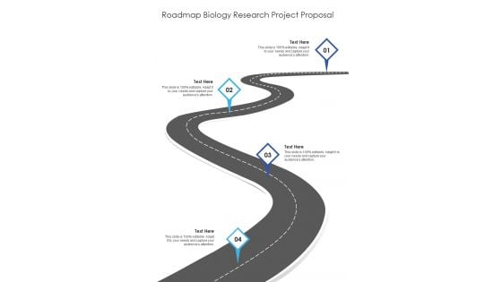 Roadmap Biology Research Project Proposal One Pager Sample Example Document