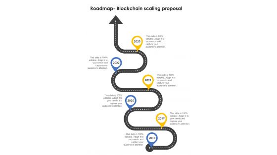 Roadmap Blockchain Scaling Proposal One Pager Sample Example Document