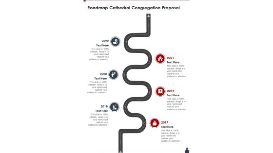 Roadmap Cathedral Congregation Proposal One Pager Sample Example Document Roadmap Cathedral Congregation Proposal One Pager Sample Example Document