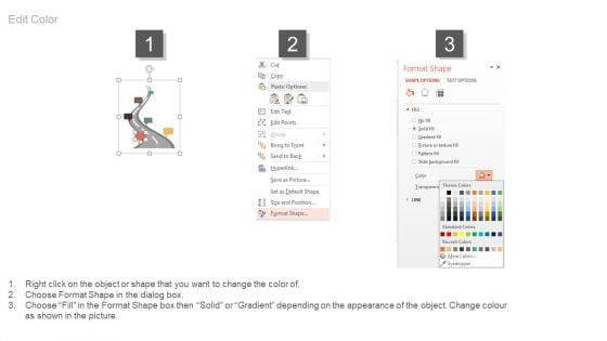 Roadmap Diagram With Icons For Business Milestones Powerpoint Slides