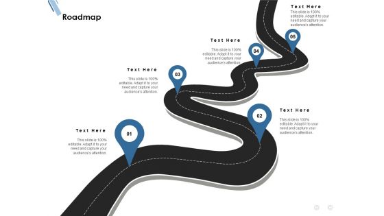 Roadmap Five Process Ppt PowerPoint Presentation Slides Outline