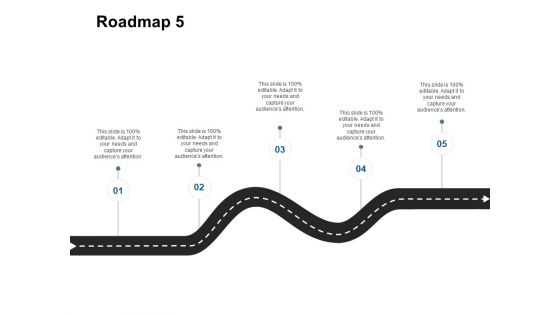 Roadmap Five Stage Ppt Powerpoint Presentation Styles Deck