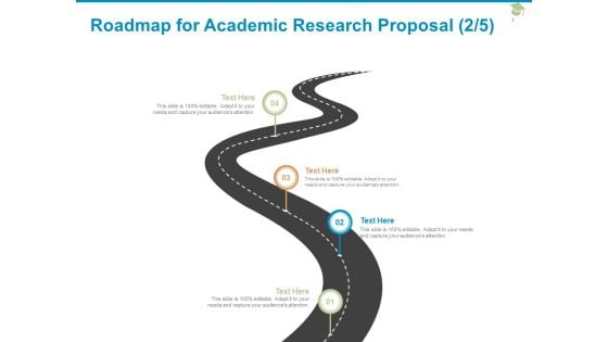 Roadmap For Academic Research Proposal Four Stage Ppt PowerPoint Presentation File Demonstration