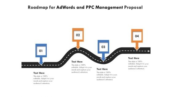 Roadmap For Adwords And PPC Management Proposal Brochure PDF