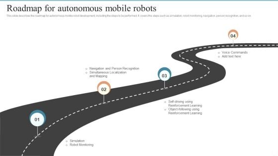 Roadmap For Autonomous Mobile Robots Ppt PowerPoint Presentation File Slides PDF Roadmap For Autonomous Mobile Robots Ppt PowerPoint Presentation File Slides PDF