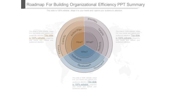 Roadmap For Building Organizational Efficiency Ppt Summary Roadmap For Building Organizational Efficiency Ppt Summary