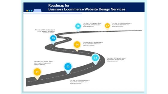 Roadmap For Business Ecommerce Website Design Services Ppt PowerPoint Presentation Infographics Icons PDF