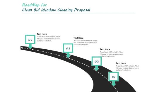 Roadmap For Clean Bid Window Cleaning Proposal Ppt Layouts Images PDF
