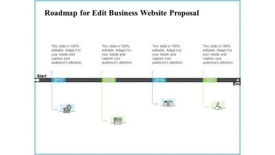 Roadmap For Edit Business Website Proposal Ppt Styles Pictures PDF