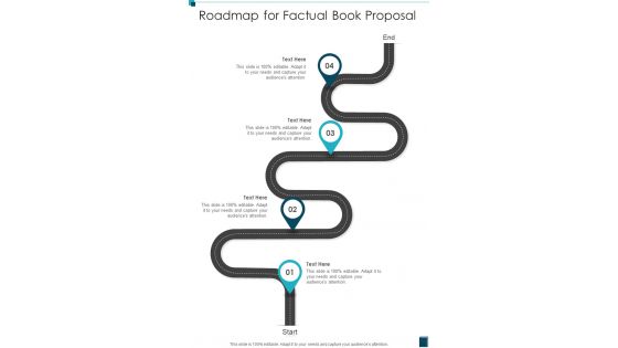 Roadmap For Factual Book Proposal One Pager Sample Example Document