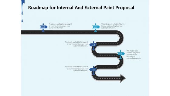 Roadmap For Internal And External Paint Proposal Ppt Show Layout PDF