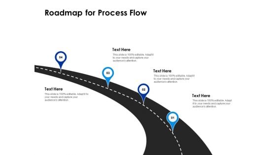 Roadmap For Process Flow Four Location Ppt PowerPoint Presentation Professional Portrait