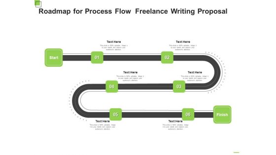 Roadmap For Process Flow Freelance Writing Proposal Ppt Outline Professional PDF