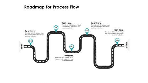 Roadmap For Process Flow Ppt Powerpoint Presentation Slides Graphics