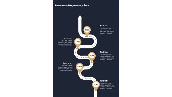 Roadmap For Process Flow Television Marketing Campaign Proposal One Pager Sample Example Document