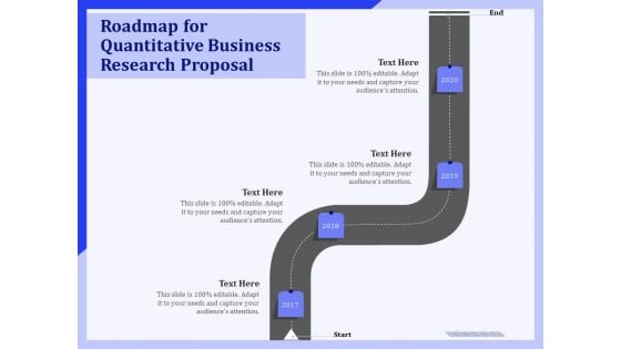 Roadmap For Quantitative Business Research Proposal Ppt PowerPoint Presentation Professional Example File PDF