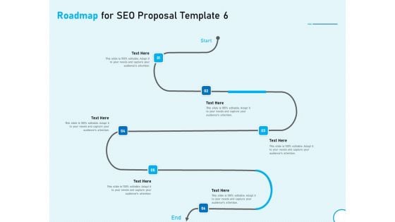 Roadmap For SEO Proposal 6 Step Process Ppt Model Templates PDF