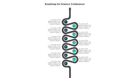 Roadmap For Science Conference One Pager Sample Example Document