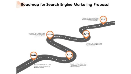 Roadmap For Search Engine Marketing Proposal Ppt PowerPoint Presentation Inspiration Slide PDF