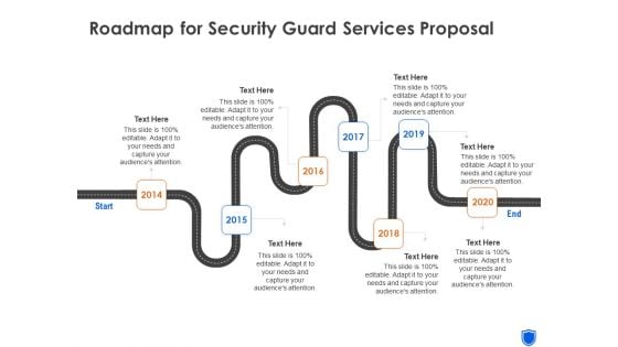 Roadmap For Security Guard Services Proposal Ppt Icon Graphic Images PDF