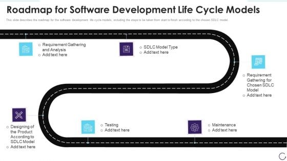 Roadmap For Software Development Life Cycle Models Pictures PDF